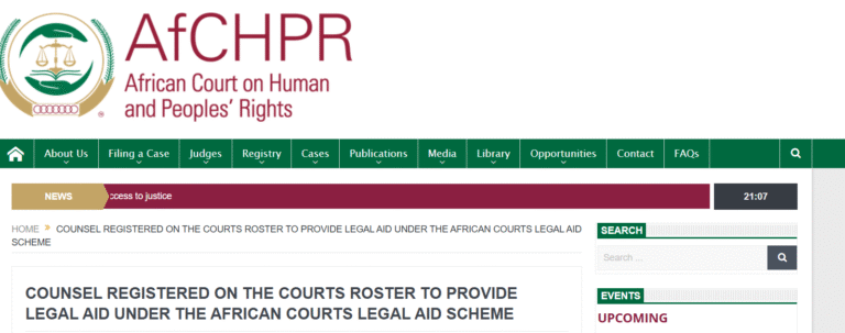 BARRISTER ELVIS N. BONGAM ENLISTING AS COUNSEL ON THE ROSTER OF THE AFRICAN COURT ON HUMAN AND PEOPLE’S RIGHTS UNDER THE LEGAL AID SCHEME